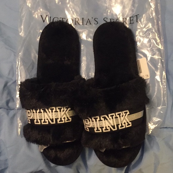 PINK Victoria's Secret Shoes - Victoria’s Secret Pink Logo Slippers.